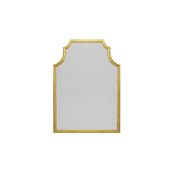 Lenwood Gold Leaf Wall Mirror by Worlds Away | Fig Linens