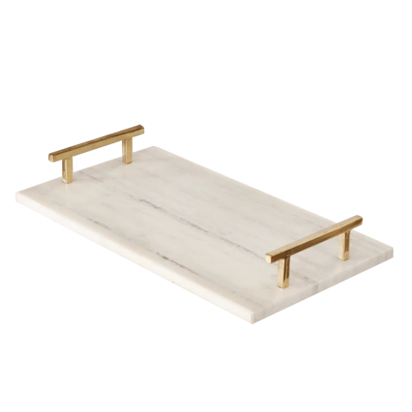 Lincoln Marble Tray by Worlds Away | Fig Linens and Home