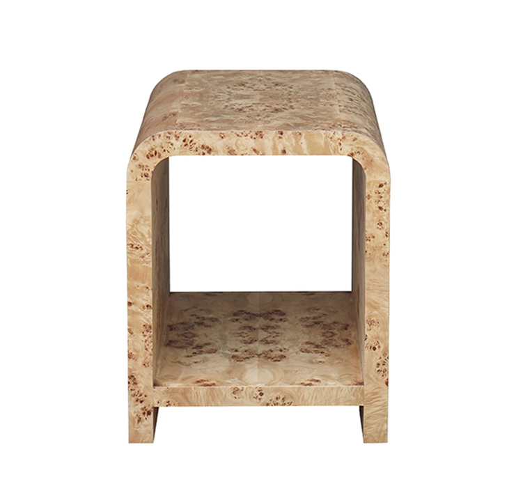 Burl Wood Side Table by Worlds Away | Fig Linens and Home