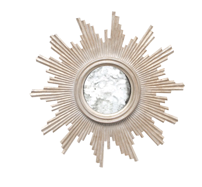 Versailles Silver Starburst Wall Mirror by Worlds Away | Fig Linens