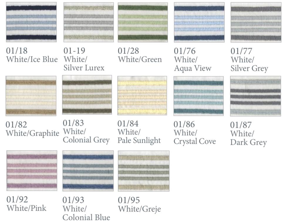 Fig Linens - New York Embroidered Bedding by Dea Linens - Thread Colors 