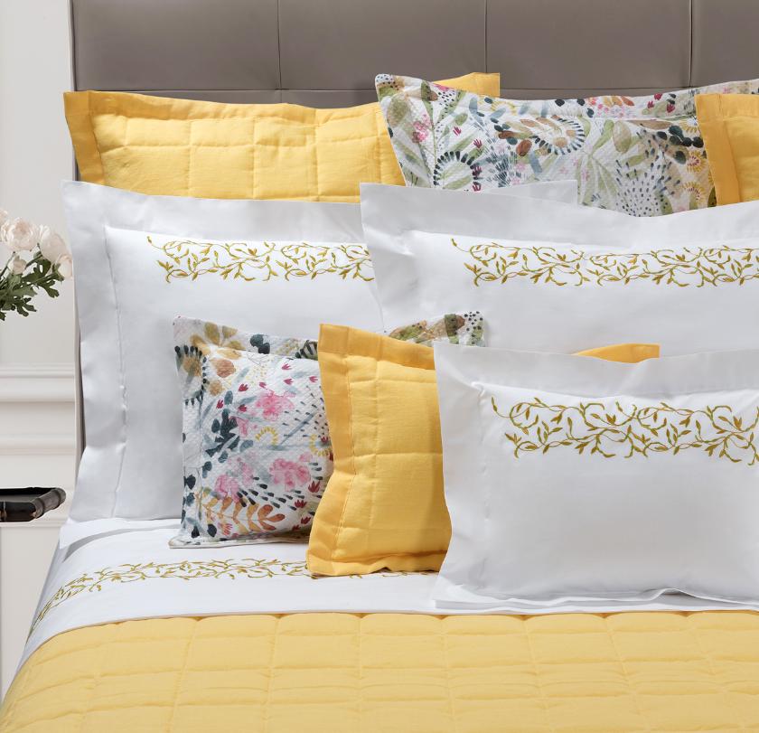 Selvaggia Embroidery Bedding by Dea Linens | Fig Linens and Home