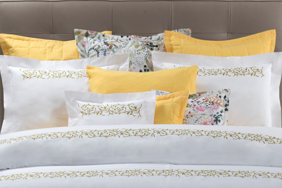 Selvaggia Embroidery Bedding by Dea Linens | Fig Linens and Home