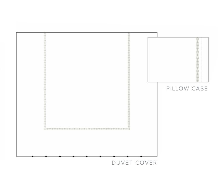 Fig Linens - Dea Linens - Sole Bedding - duvet and pillowcase