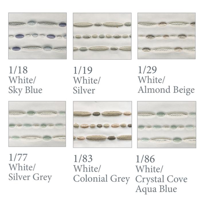 Fig Linens - Dea Linens - Sole Bedding - Thread Colors