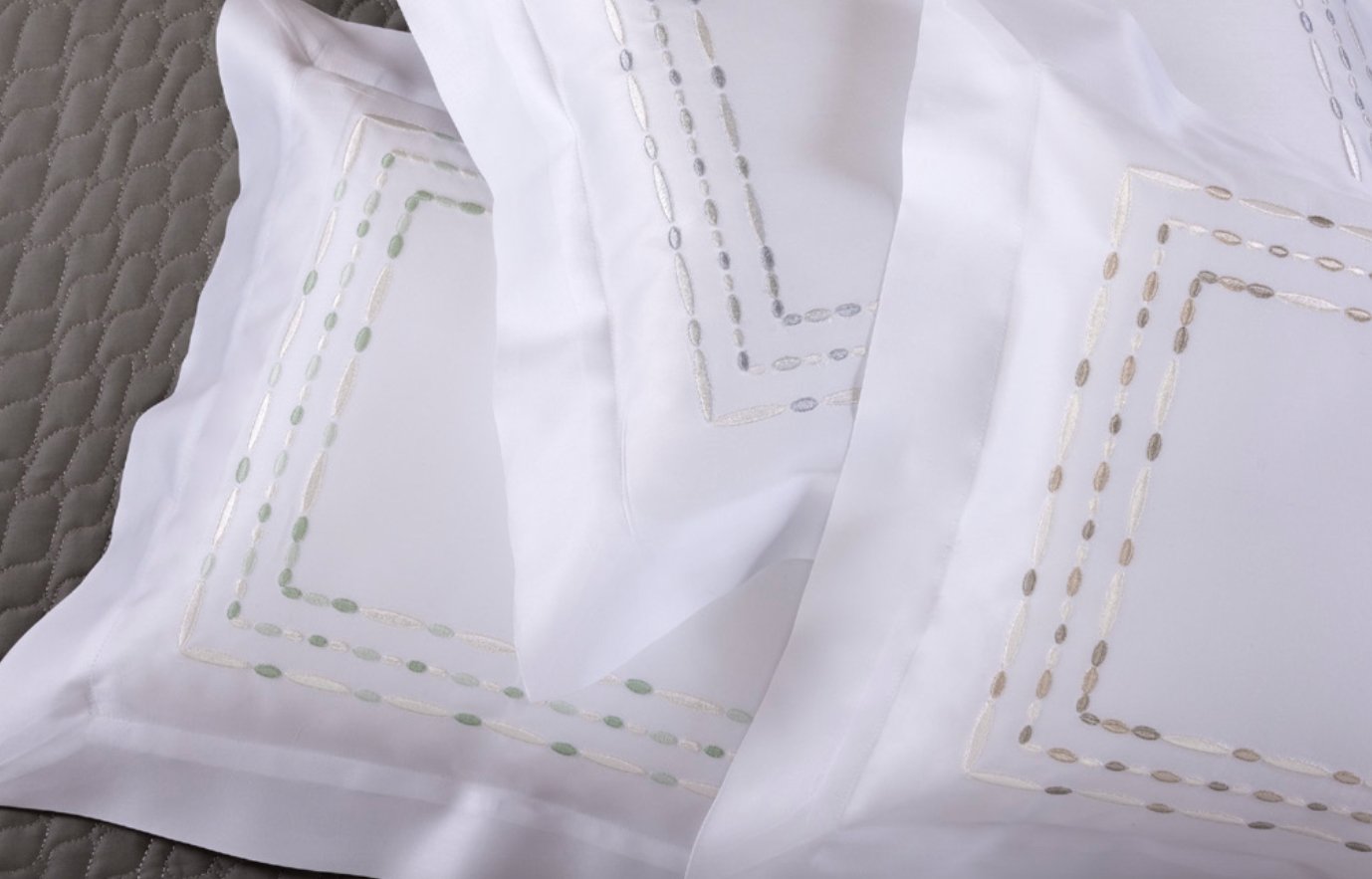 Fig Linens - Dea Linens - Sole Embroidery Bedding