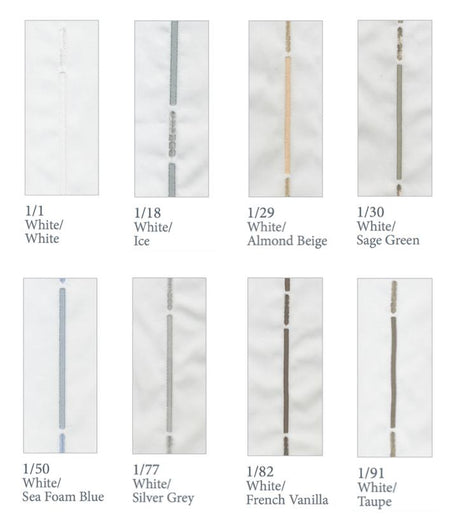 Fig Linens - Dea Linens -Strie Bedding - Thread Colors