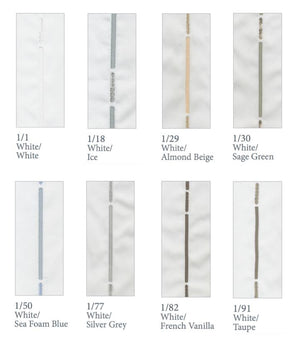 Fig Linens - Dea Linens -Strie Bedding - Thread Colors
