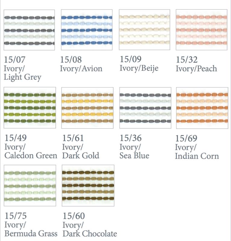 Fig Linens - Dea Fine Linens - Urban Bedding  - Thread Colors