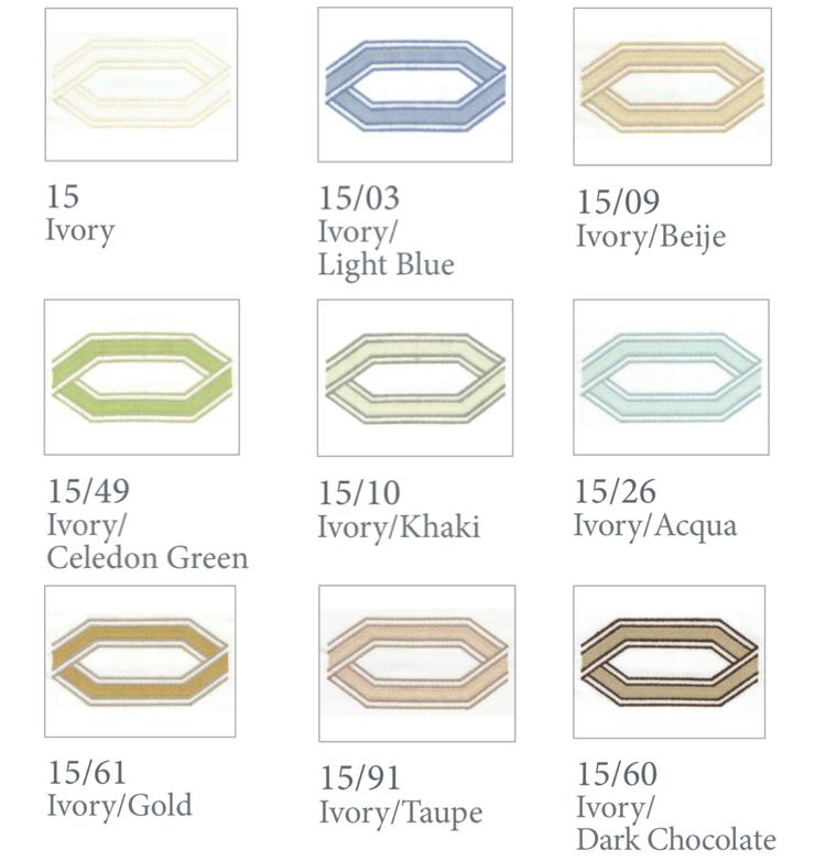 Fig Linens - Dea Fine Linens - Marrakesh Bedding - Thread Colors