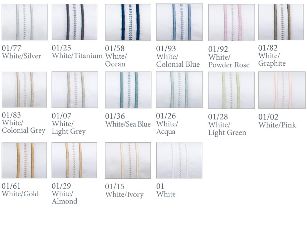 Fig Linens - Mirko Bedding by Dea Fine Linens - Thread colors