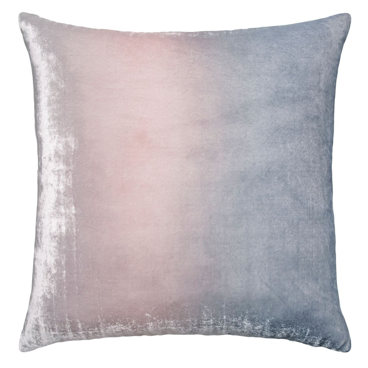 Moonstone Ombre Square Velvet Pillow by Kevin O&#39;Brien Studio | Fig Linens