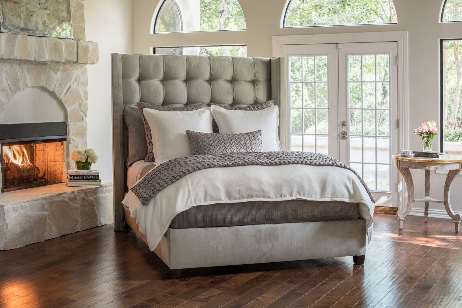 lili alessandra at Fig Linens - Gia Ivory Bedding