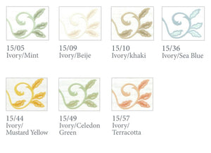 Fig Linens - Dea Fine Linens - Marina Embroidered Bedding - Thread Colors