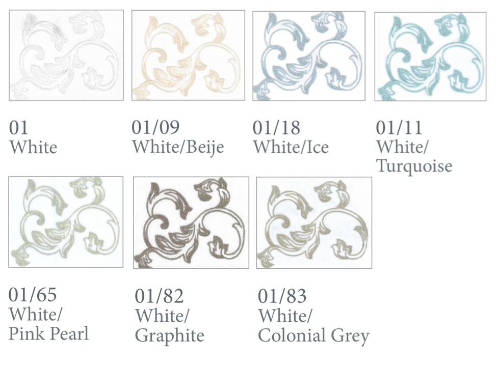 Marmaris Embroidered Bath Towels by Dea Fine Linens - Swatches - Fig Linens