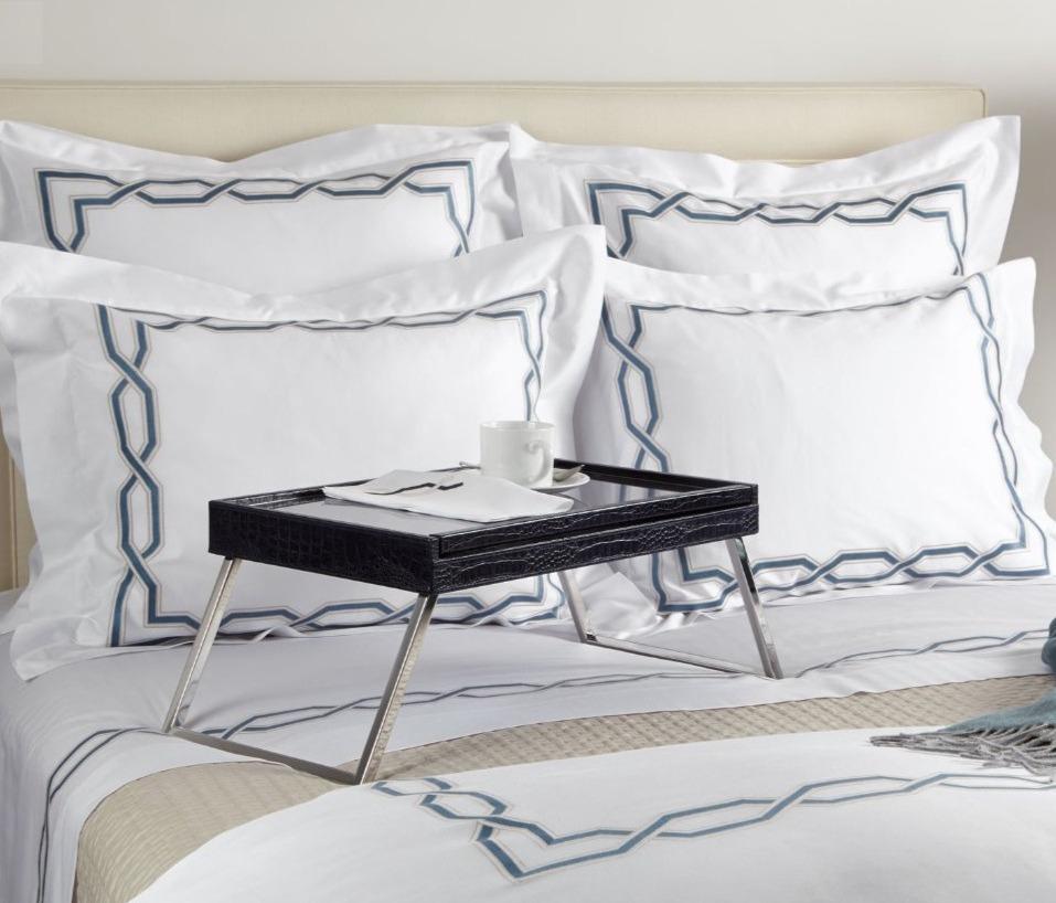 Marrakesh Embroidery Bedding by Dea Fine Linens | Fig Linens