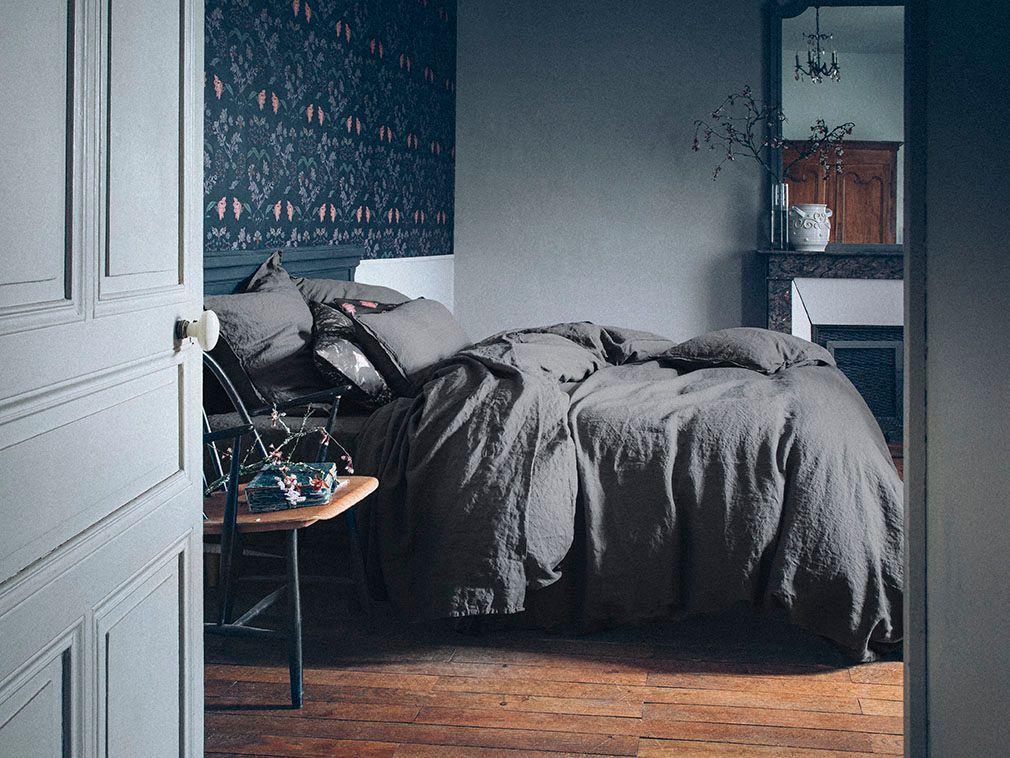 Nouvelle Vague Stone Grey Bedding by Alexandre Turpault | Fig Linens