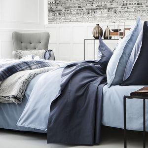 Teo Slate Blue Bedding by Alexandre Turpault | Fig Linens and Home