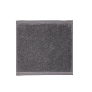Essentiel Graphite Grey Washcloth - Alexandre Turpault Bath Towels| Fig Linens