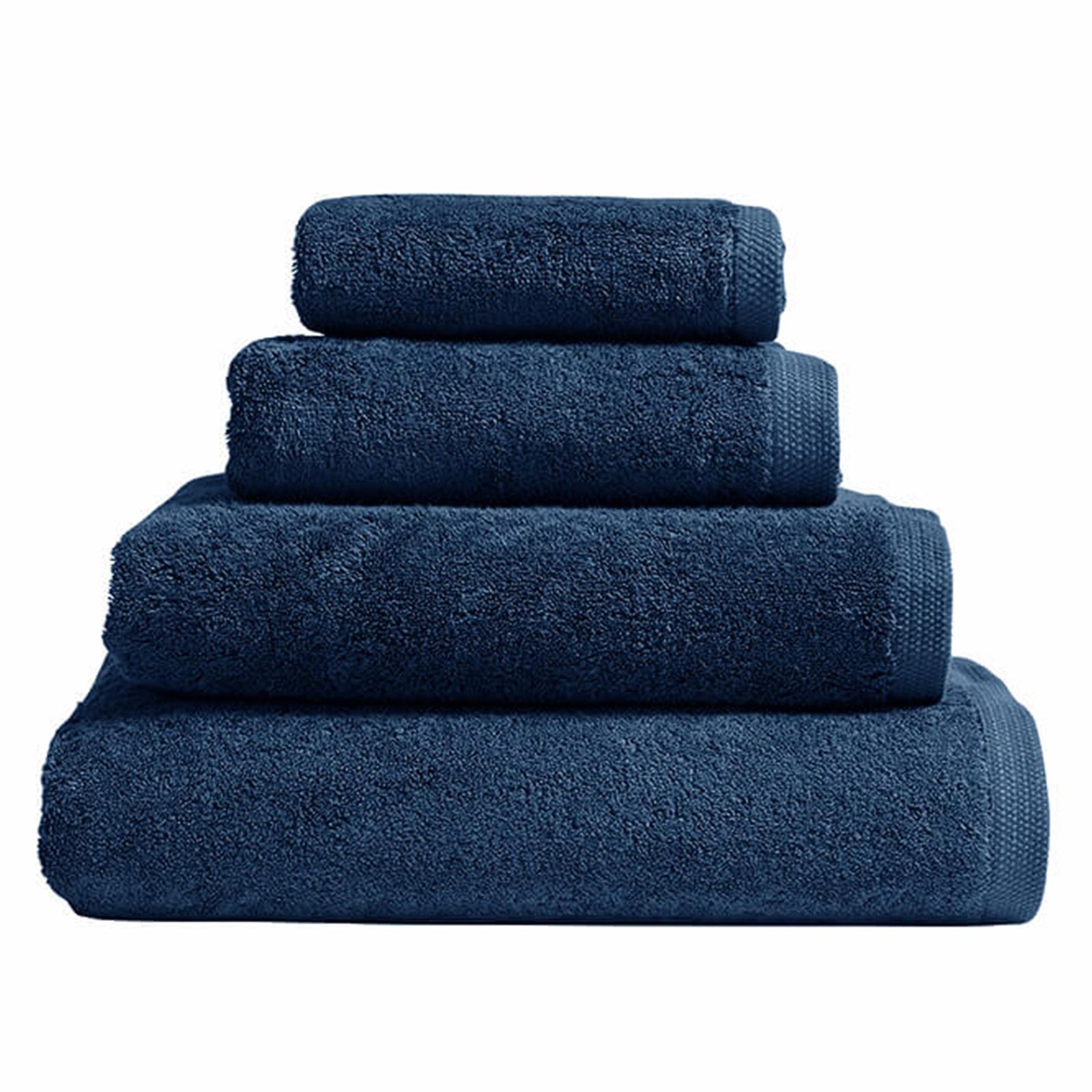 Essentiel Slate Blue Bath Towels by Alexandre Turpault | Fig Linens