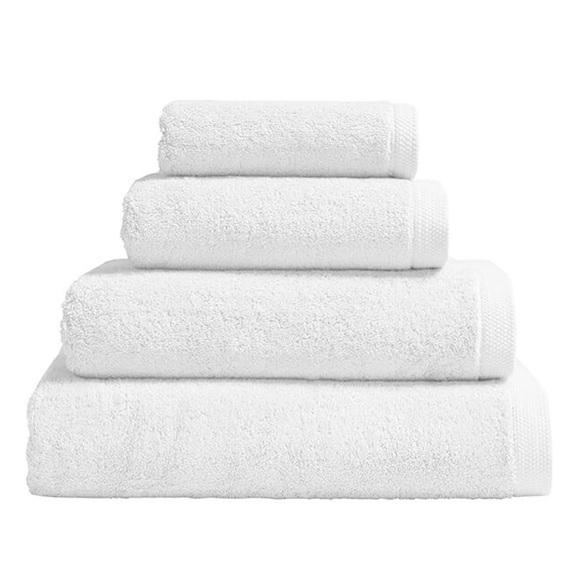 Essentiel White Bath Towels by Alexandre Turpault | Fig Linens 