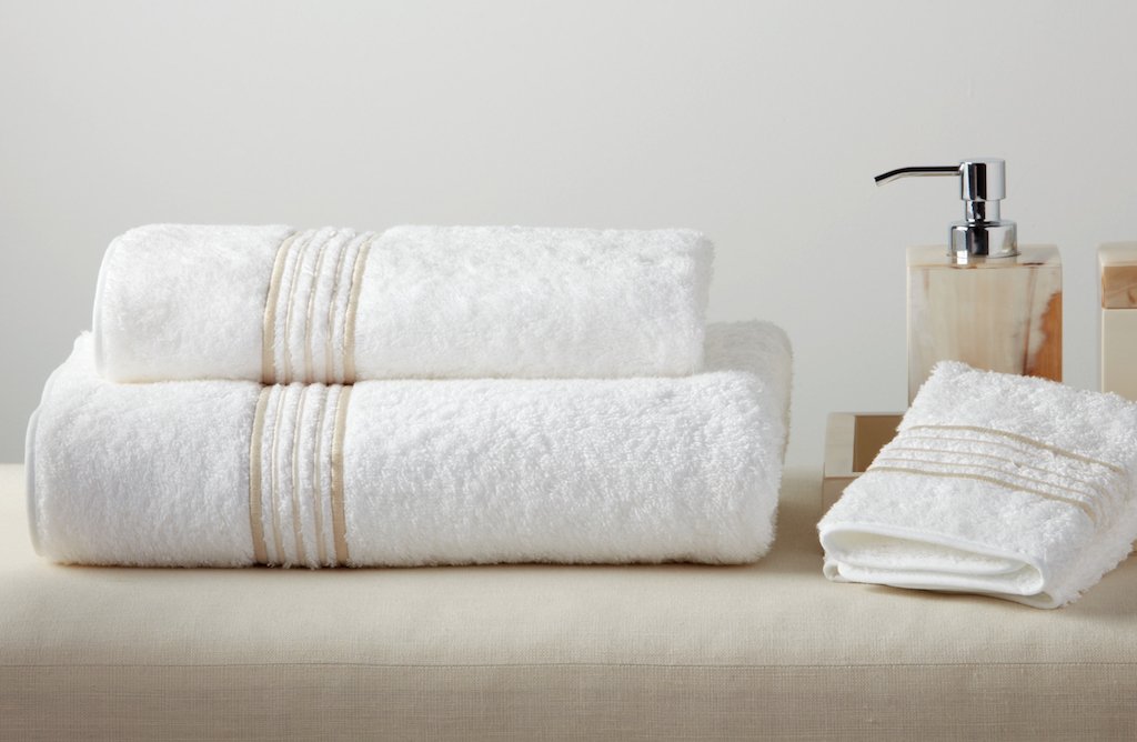 New York Embroidered Bath Towels by Dea Linens | Fig Linens and Home
