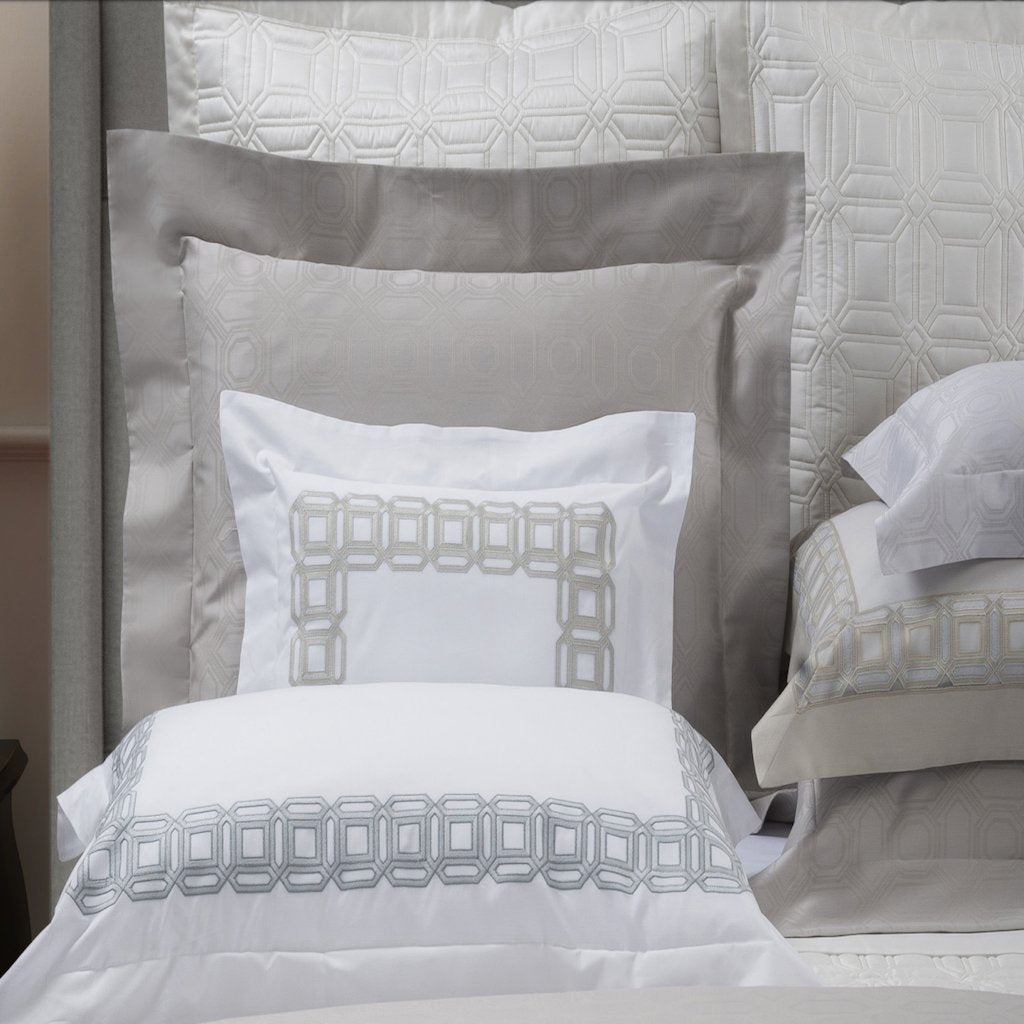 Versilia Embroidery Bedding by Dea Linens | Fig Linens and Home