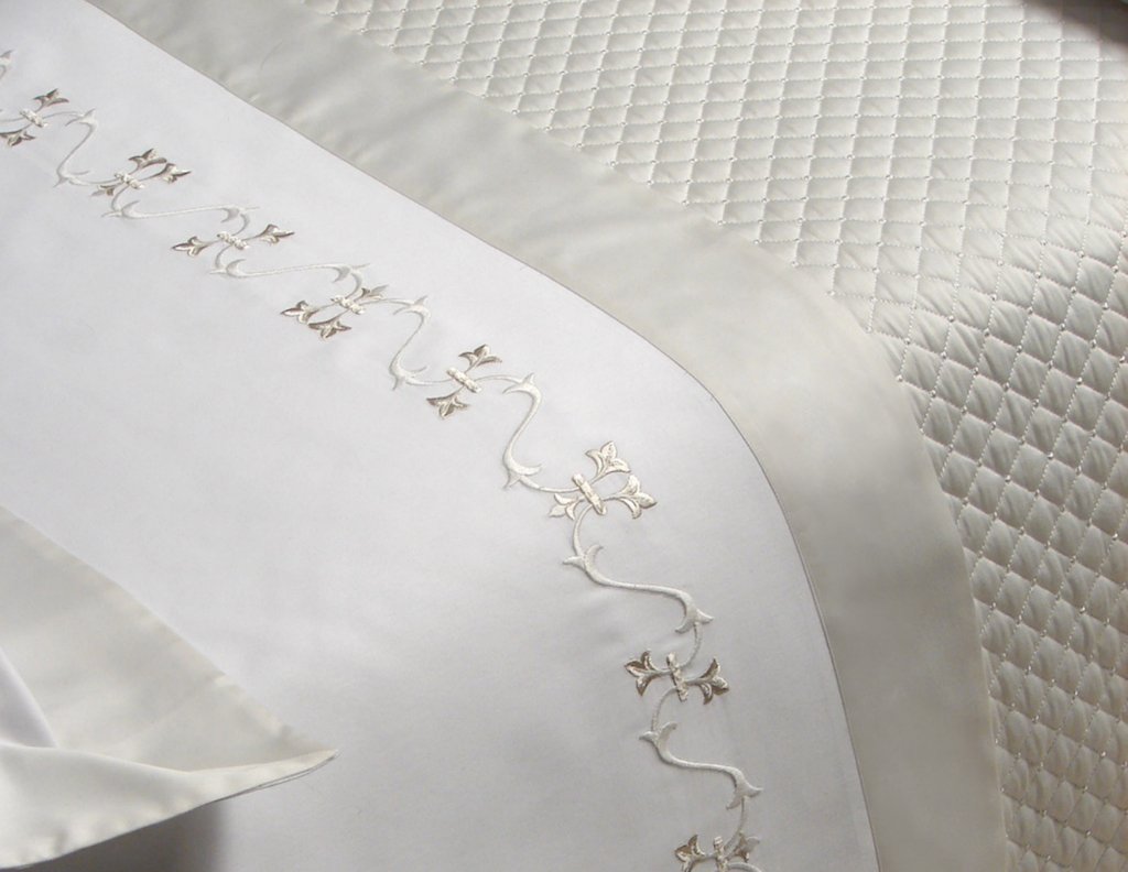 Vicky Embroidery Bedding by Dea Fine Linens | Fig Linens