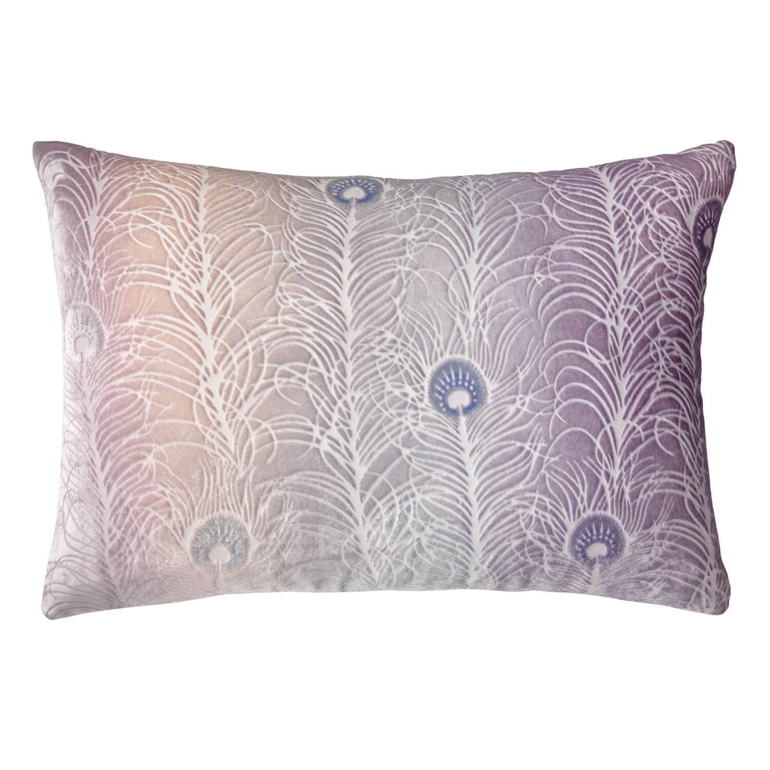 Prism Collection - Opal Peacock Feather Decorative Pillow by Kevin O'Brien Studio - Fig Linens