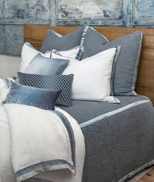 Chunky Knit Mineral Coverlet by Kevin O'Brien Studio | Fig Linens
