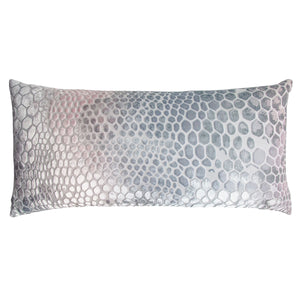Snakeskin Moonstone Velvet Pillow by Kevin O'Brien Studio | Fig Linens
