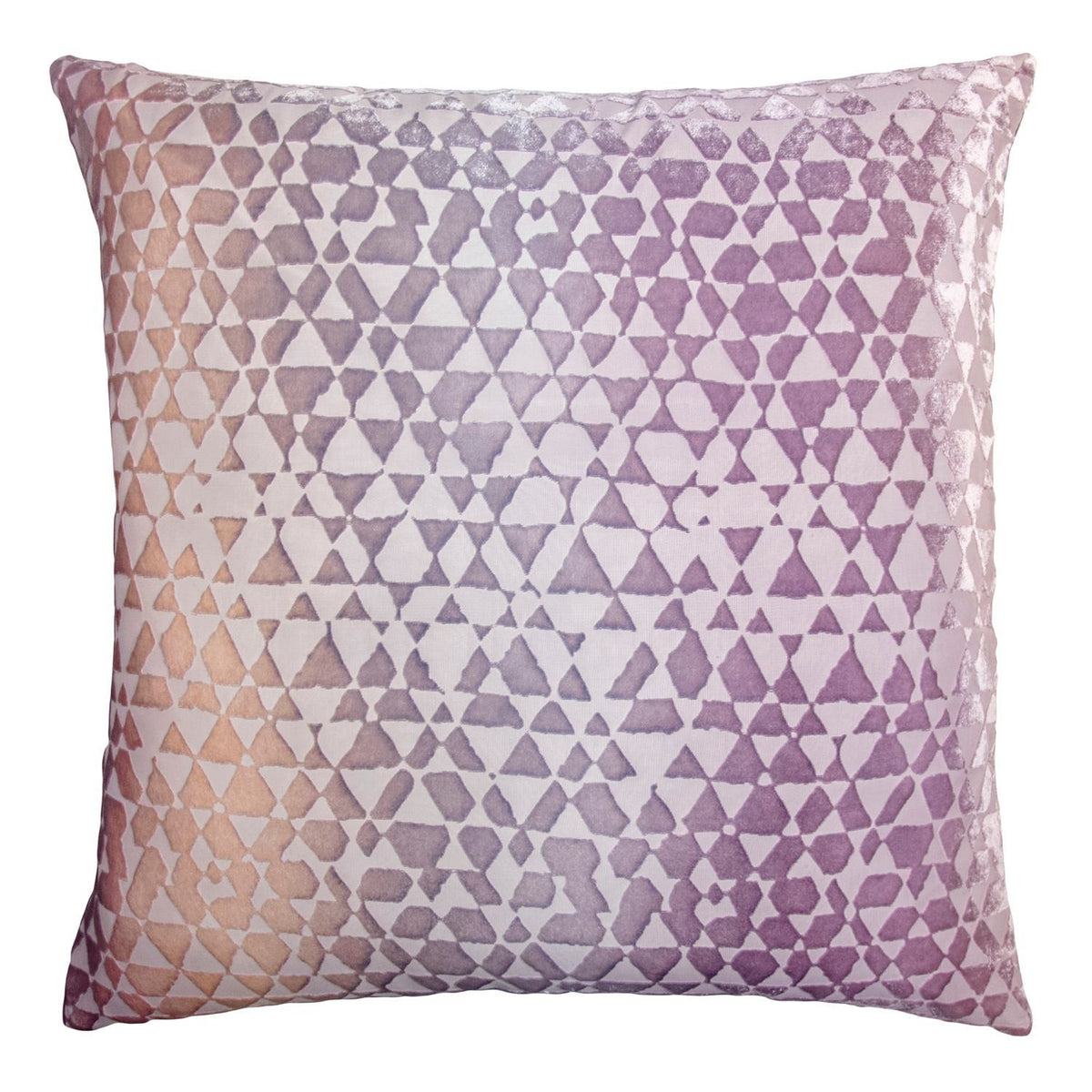 Opal Triangles Velvet Pillow by Kevin O&#39;Brien Studio | Fig Linens