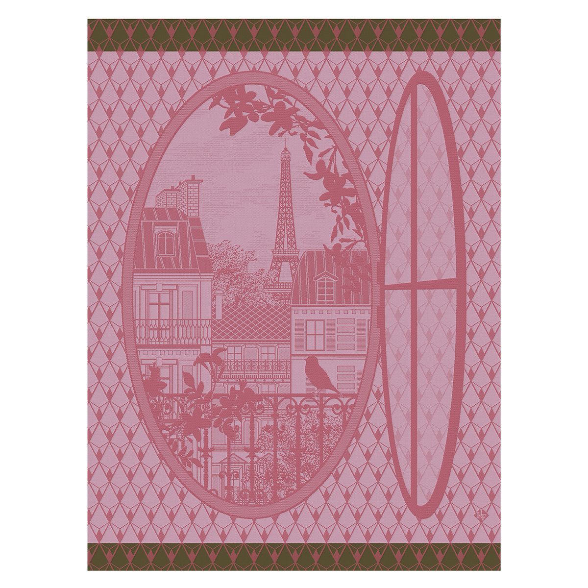 Fenêtre Sur Paris Prunus Tea Towels by Le Jacquard Français - Fig Linens