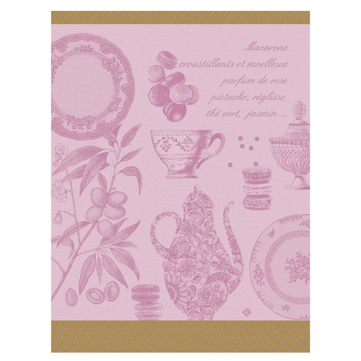 Macrons Pink Tea Towels by Le Jacquard Français | Fig Linens