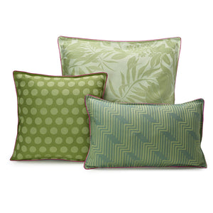 Fig Linens - Nature Urbaine Green Outdoor Pillows by Le Jacquard Français