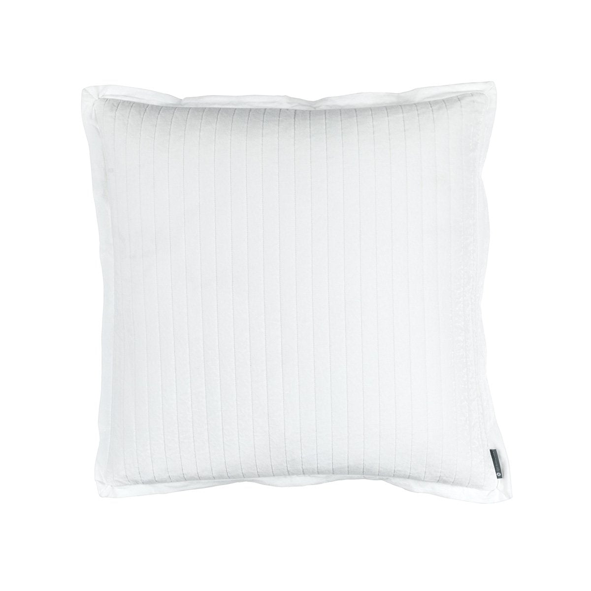 Fig Linens - Lili Alessandra Bedding - Aria White Euro Pillow