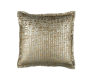 Fig Linens - Lili Alessandra Bedding - Jolie Straw Quilted Euro Pillow