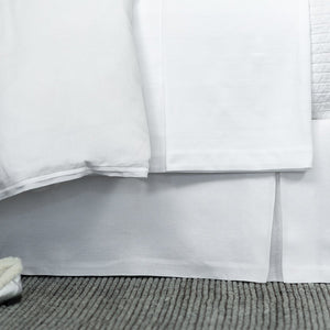 Fig Linens - Lili Alessandra Bedding - Bloom White Bed Skirt
