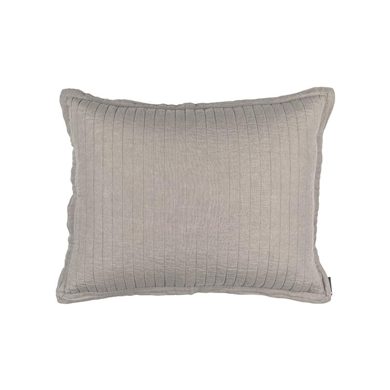 Fig Linens - Lili Alessandra Bedding - Tessa Raffia Quilted Standard Pillow