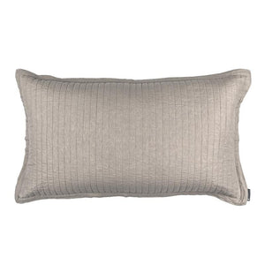Fig Linens - Lili Alessandra Bedding - Tessa Raffia Quilted King Pillow