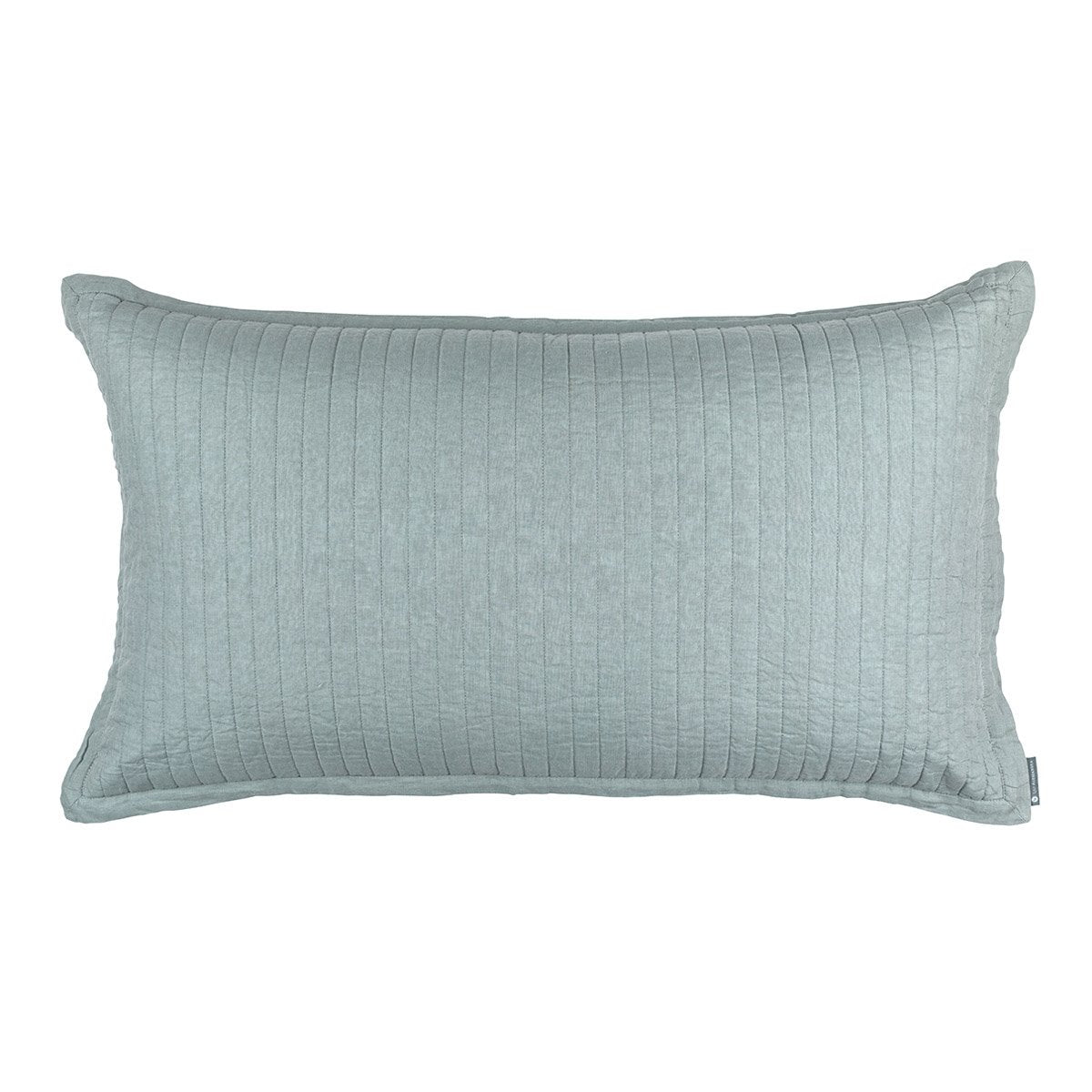 Fig Linens - Lili Alessandra Bedding - Tessa Sky Quilted King Pillow