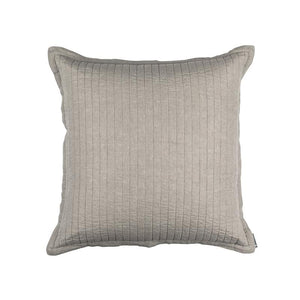 Fig Linens - Lili Alessandra Bedding - Tessa Raffia Quilted Euro Pillow