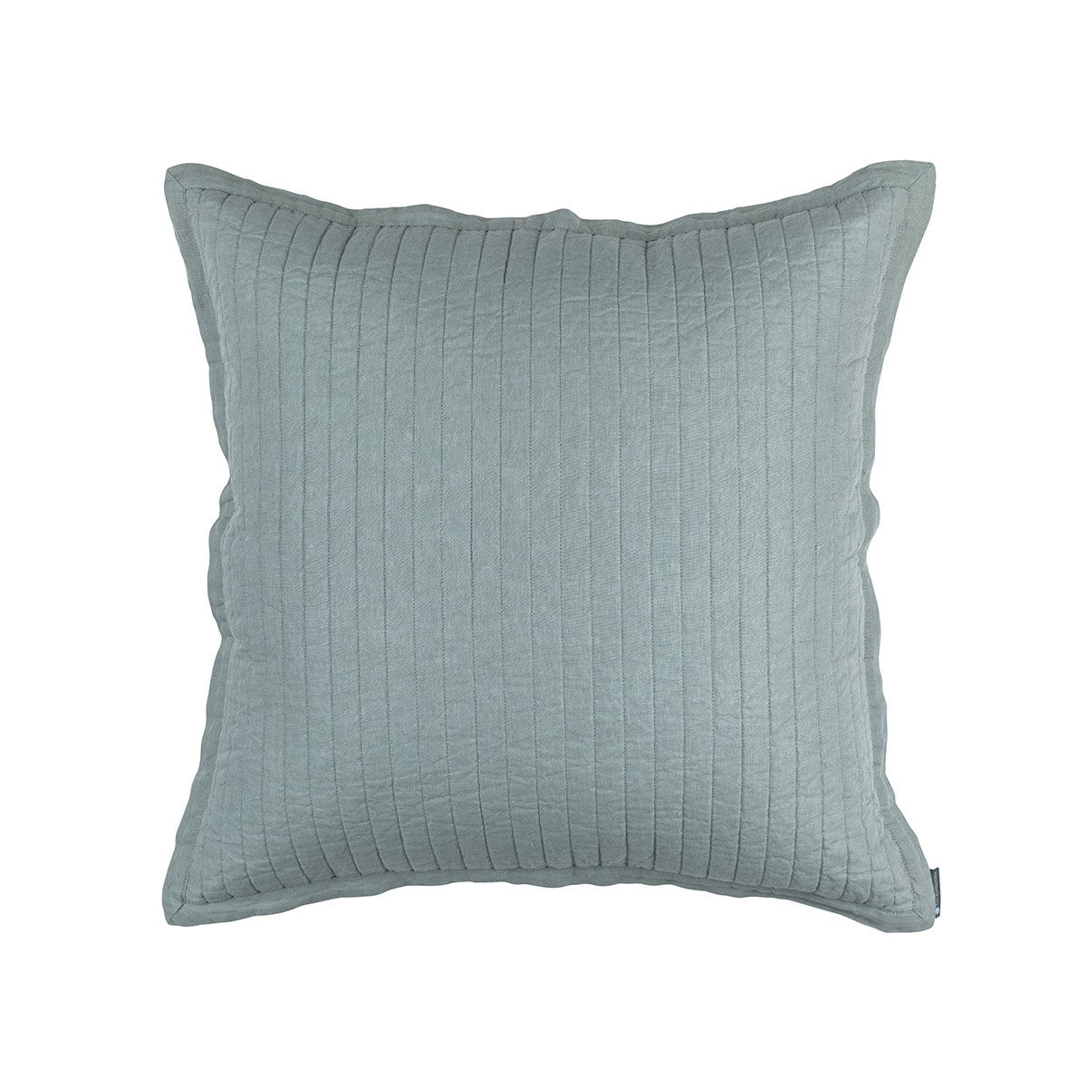 Fig Linens - Lili Alessandra Bedding - Tessa Sky Quilted Euro Pillow