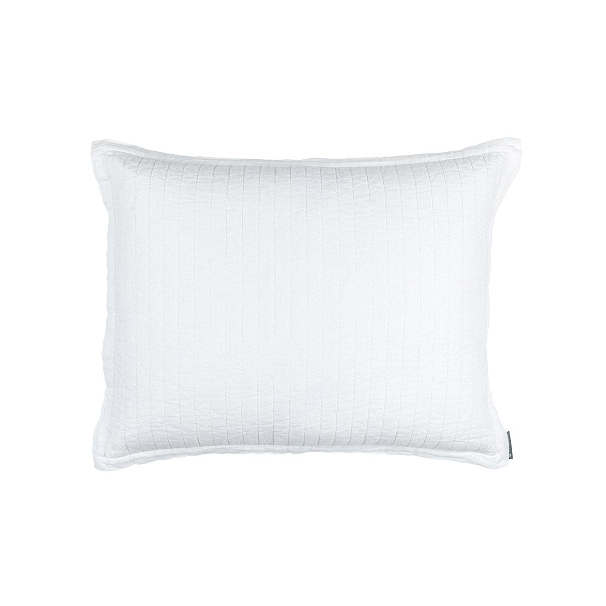 Fig Linens - Lili Alessandra Bedding - Tessa White Quilted Standard Pillow 