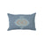 Fig Linens - Lili Alessandra Decorative Pillows - Valencia Slate and Fawn Lumbar Pillow