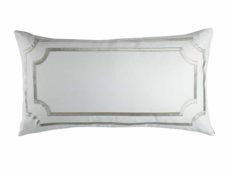 Fig Linens - Lili Alessandra Bedding - Soho Ice Silver King Pillow