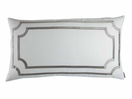 Fig Linens - Lili Alessandra Bedding - Soho Silver King Pillow