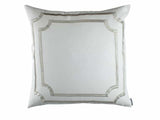 Fig Linens - Lili Alessandra Bedding - Soho Ice Silver Euro Pillow 