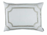 Fig Linens - Lili Alessandra Bedding - Soho Ice Silver Standard Pillow