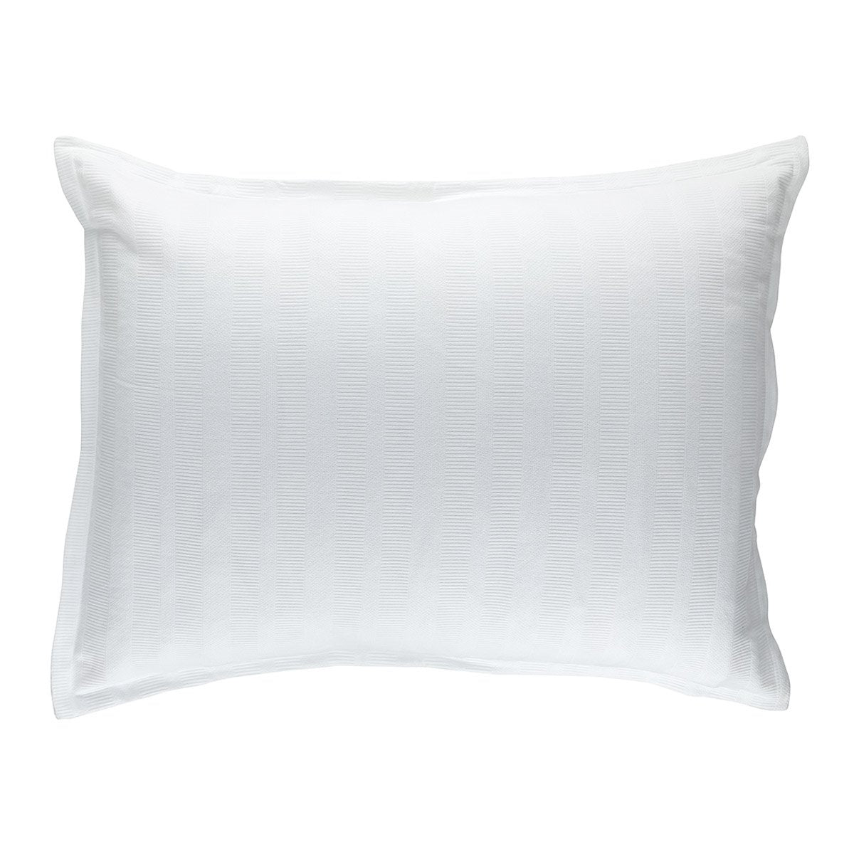 Fig Linens - Lili Alessandra Stela White Matelasse Luxe Euro Pillow